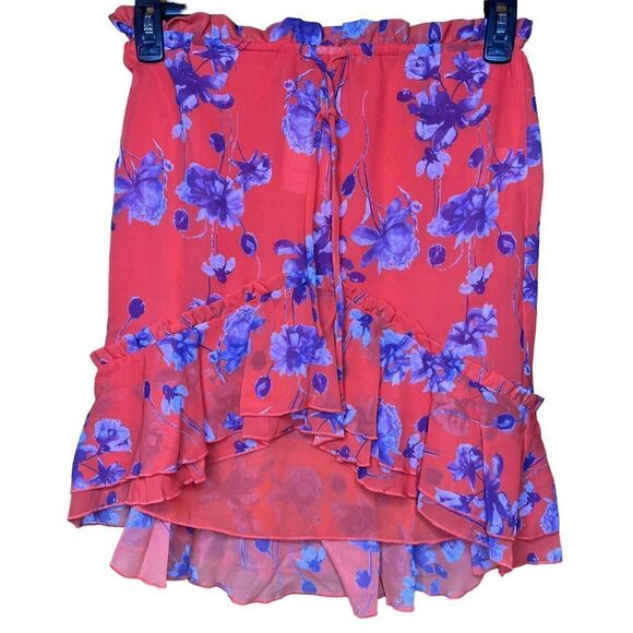 House of Harlow x Revolve Ariani Skirt in Crimson Floral NWT Size Small - Picture 4 of 7